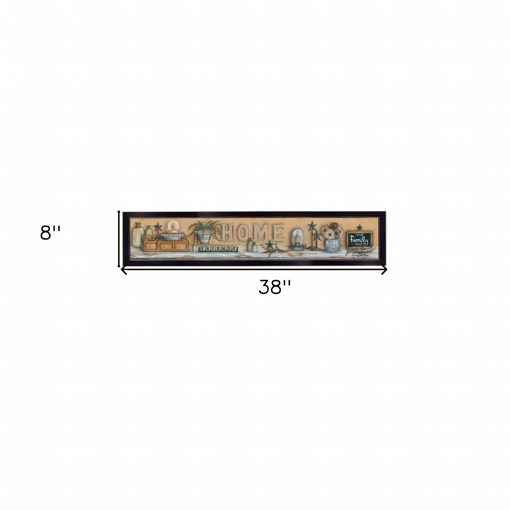 Where Family and Friends Gather Black Framed Print Wall Art - Homeroots - Flyclothing LLC