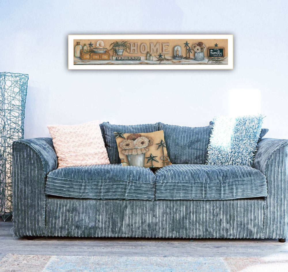 Where Family and Friends Gather White Framed Print Wall Art - Homeroots - Flyclothing LLC