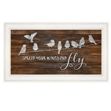 Spread Your Wings and Fly 1 White Framed Print Wall Art