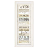 Mr and Mrs 2 White Framed Print Wall Art - Homeroots - Flyclothing LLC