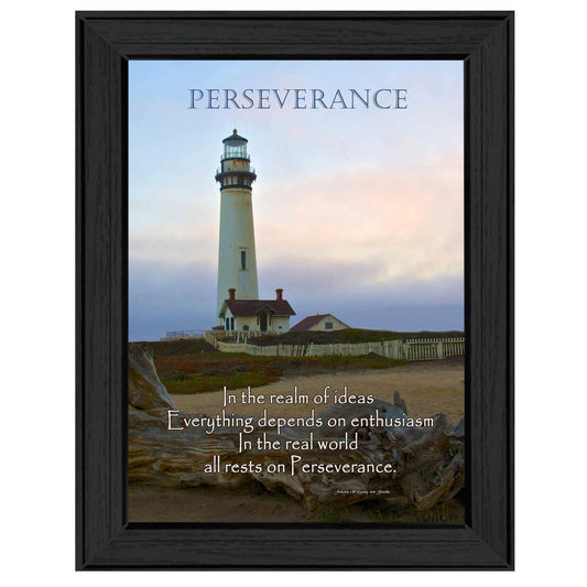Perseverance 1 Black Framed Print Wall Art - Homeroots - Flyclothing LLC