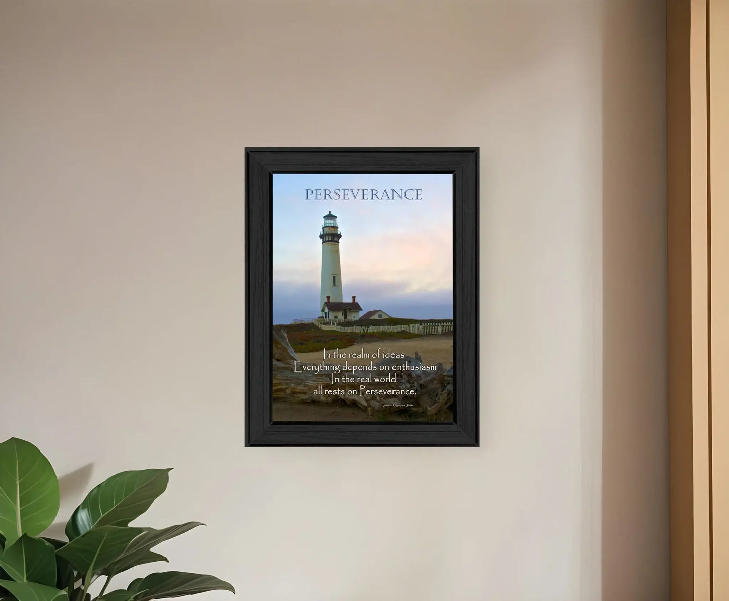 Perseverance 1 Black Framed Print Wall Art - Homeroots - Flyclothing LLC
