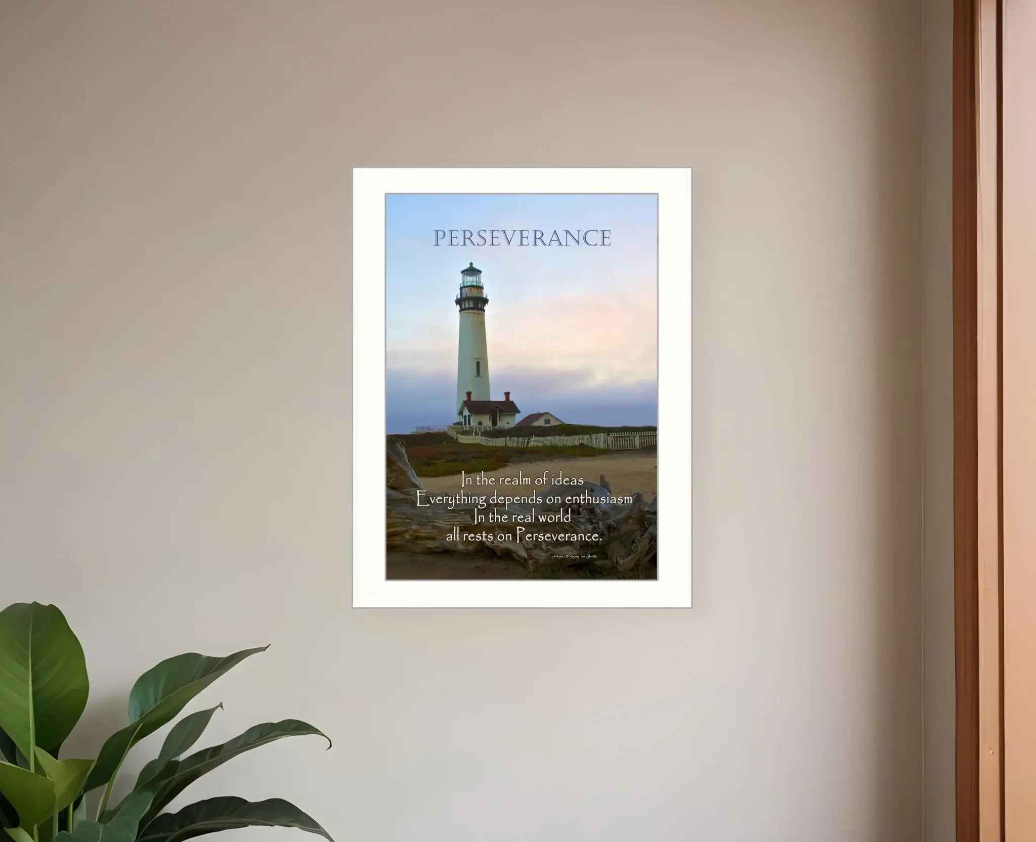 Perseverance 2 White Framed Print Wall Art - Homeroots - Flyclothing LLC