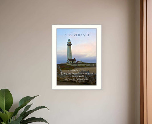 Perseverance 2 White Framed Print Wall Art - Homeroots - Flyclothing LLC