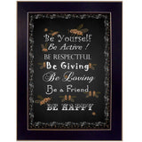 Be Yourself 1 Black Framed Print Wall Art - Homeroots - Flyclothing LLC