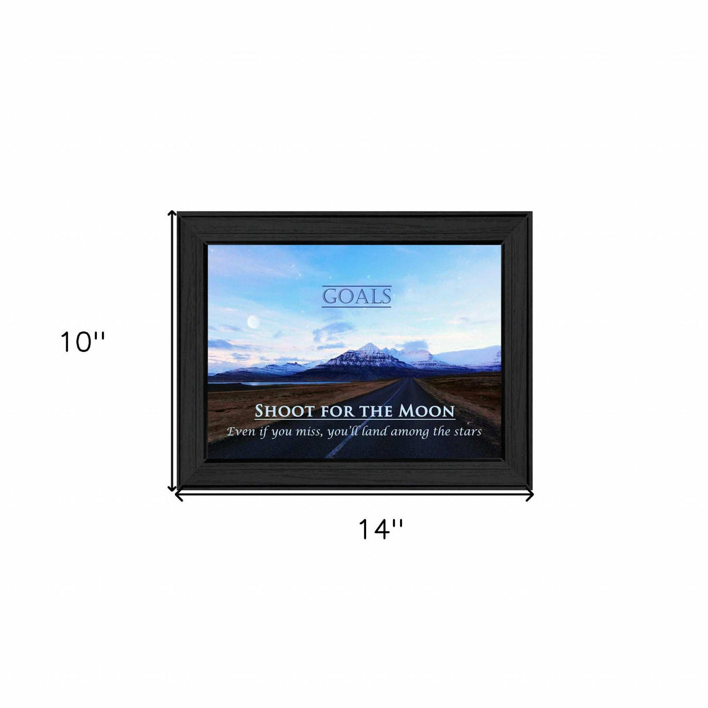 Goals 1 Black Framed Print Wall Art - Homeroots - Flyclothing LLC