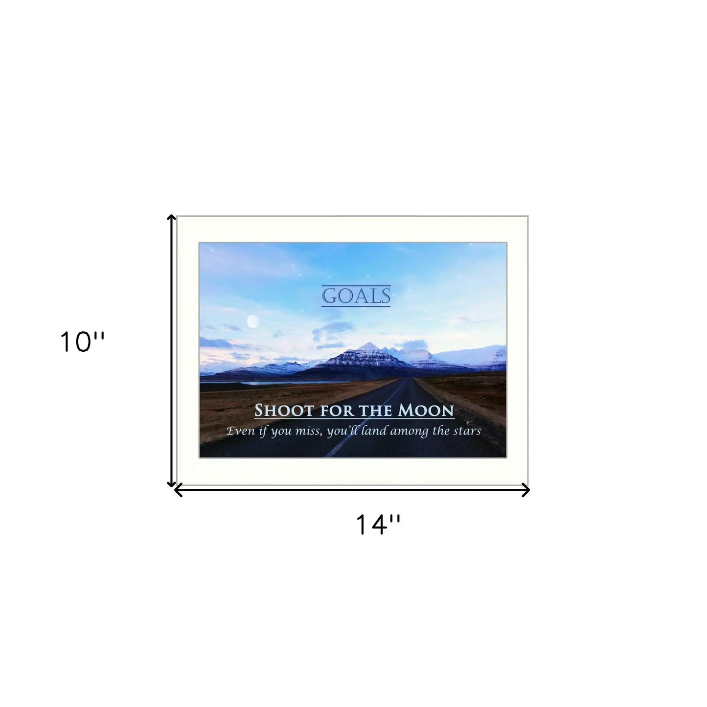 Goals 2 White Framed Print Wall Art - Homeroots - Flyclothing LLC