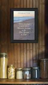 Character 1 Black Framed Print Wall Art - Homeroots - Flyclothing LLC