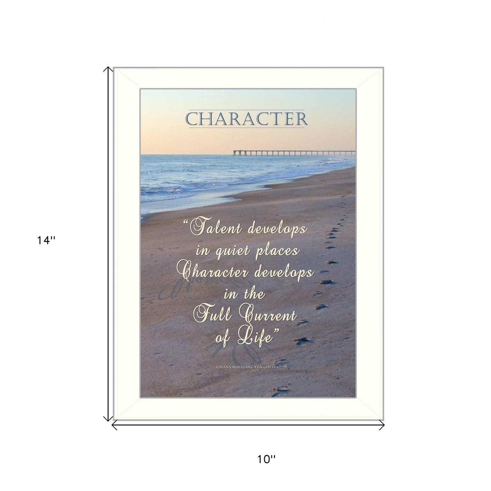 Character 2 White Framed Print Wall Art - Homeroots - Flyclothing LLC