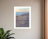 Character 2 White Framed Print Wall Art