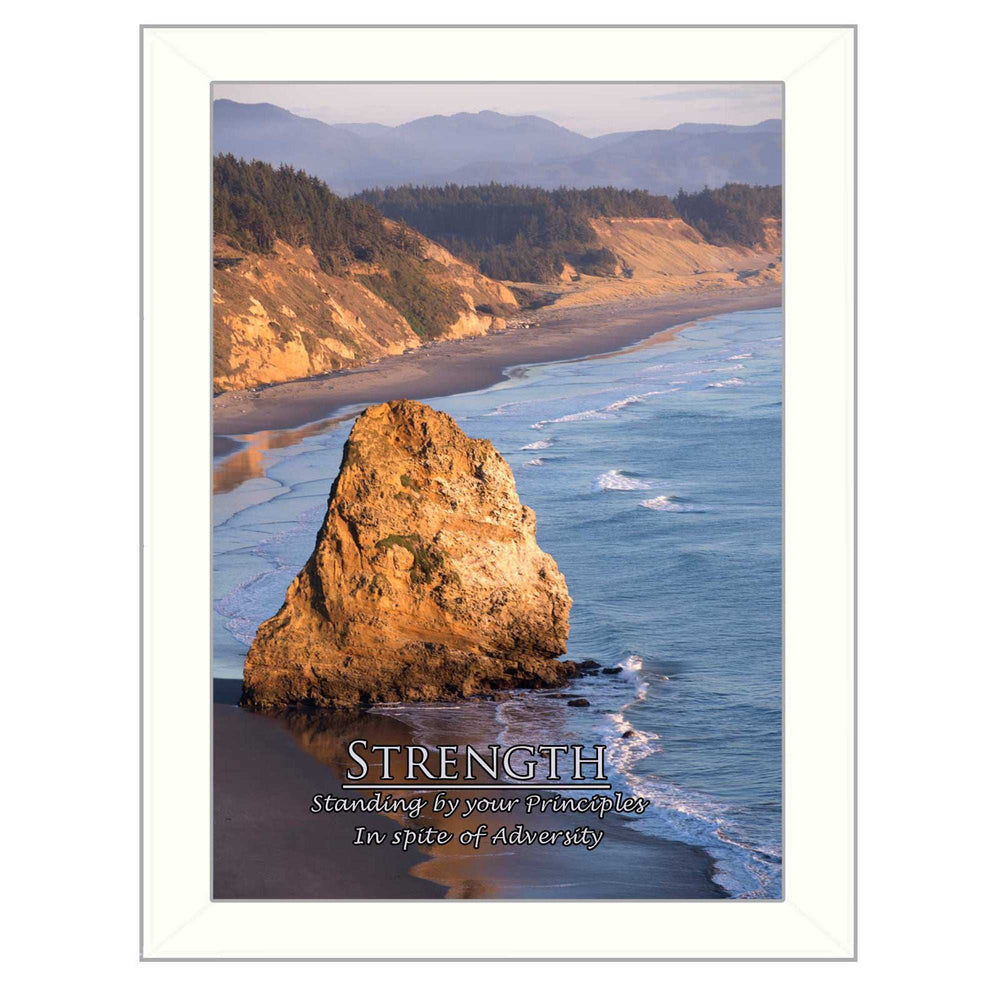 Strength 2 White Framed Print Wall Art - Homeroots - Flyclothing LLC
