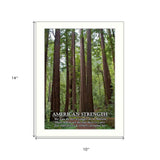 American Strength 2 White Framed Print Wall Art - Homeroots - Flyclothing LLC