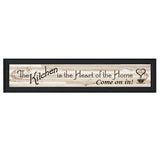 Kitchen Is The Heart of The Home 1 Black Framed Print Kitchen Wall Art