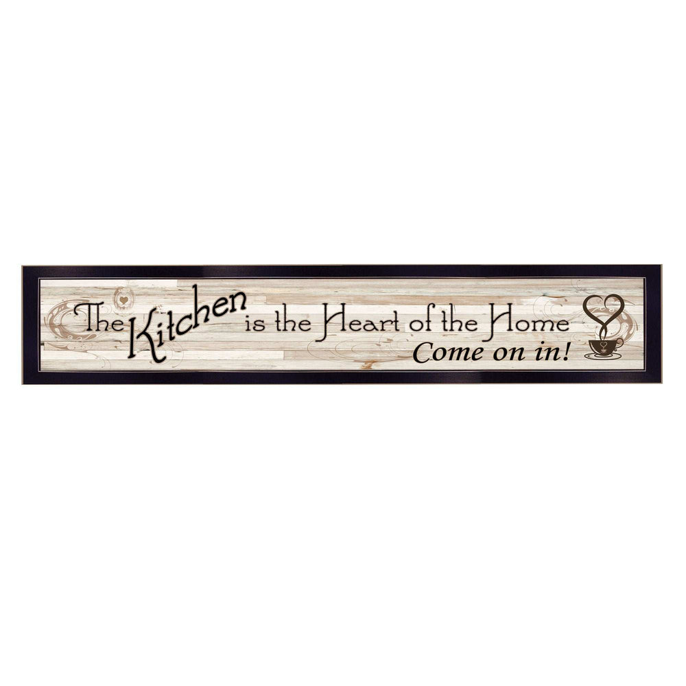 Kitchen Is The Heart of The Home 2 Black Framed Print Kitchen Wall Art - Homeroots - Flyclothing LLC