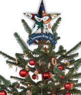 Set of Six Star Shaped Snowmen Joy Christmas Ornaments - Homeroots - Flyclothing LLC