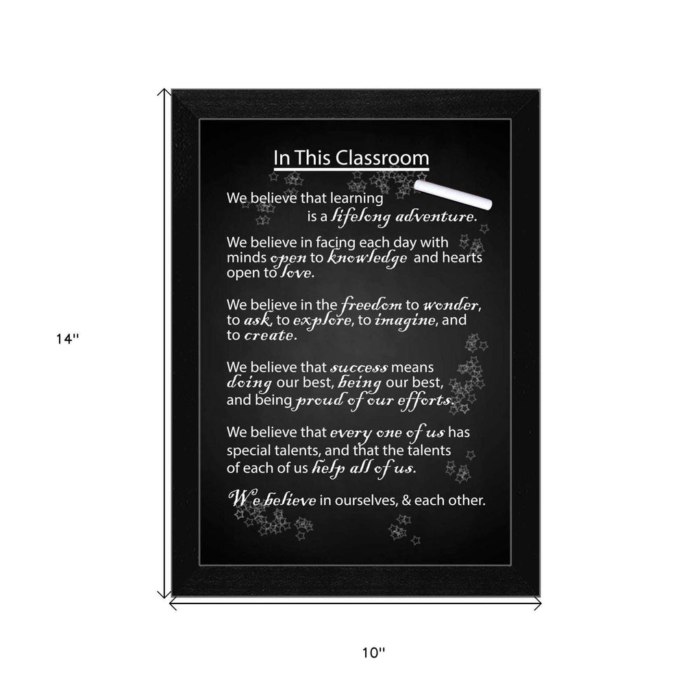 In the Classroom Black Framed Print Wall Art - Homeroots - Flyclothing LLC
