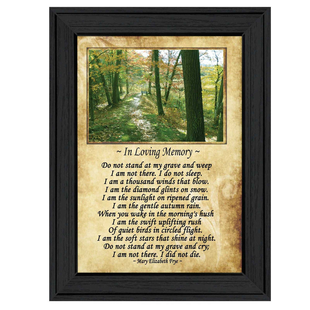 In Loving Memory 1 Black Framed Print Wall Art - Homeroots - Flyclothing LLC