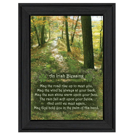 Irish Blessing Black Framed Print Wall Art - Homeroots - Flyclothing LLC