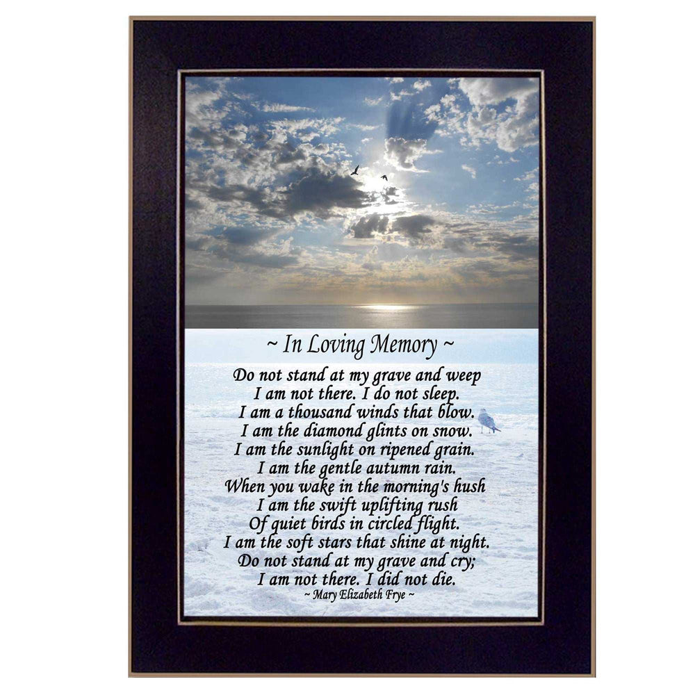 In Loving Memory 2 Black Framed Print Wall Art - Homeroots - Flyclothing LLC