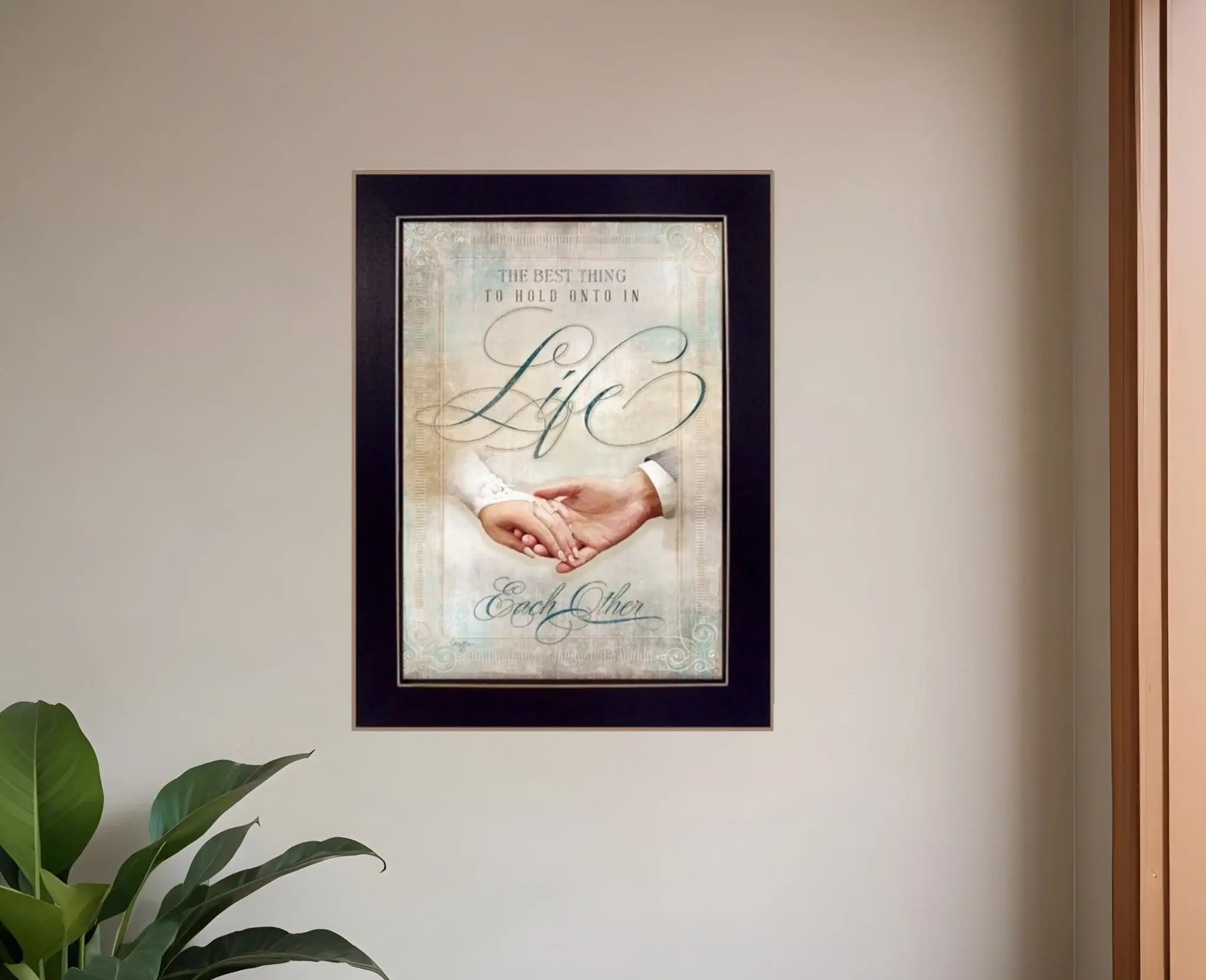 Each Other 1 Black Framed Print Wall Art - Homeroots - Flyclothing LLC