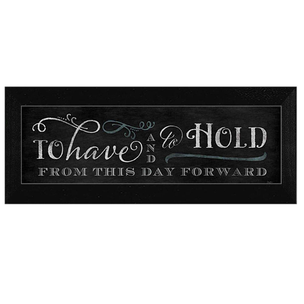 To Have and To Hold 2 Black Framed Print Wall Art - Homeroots - Flyclothing LLC