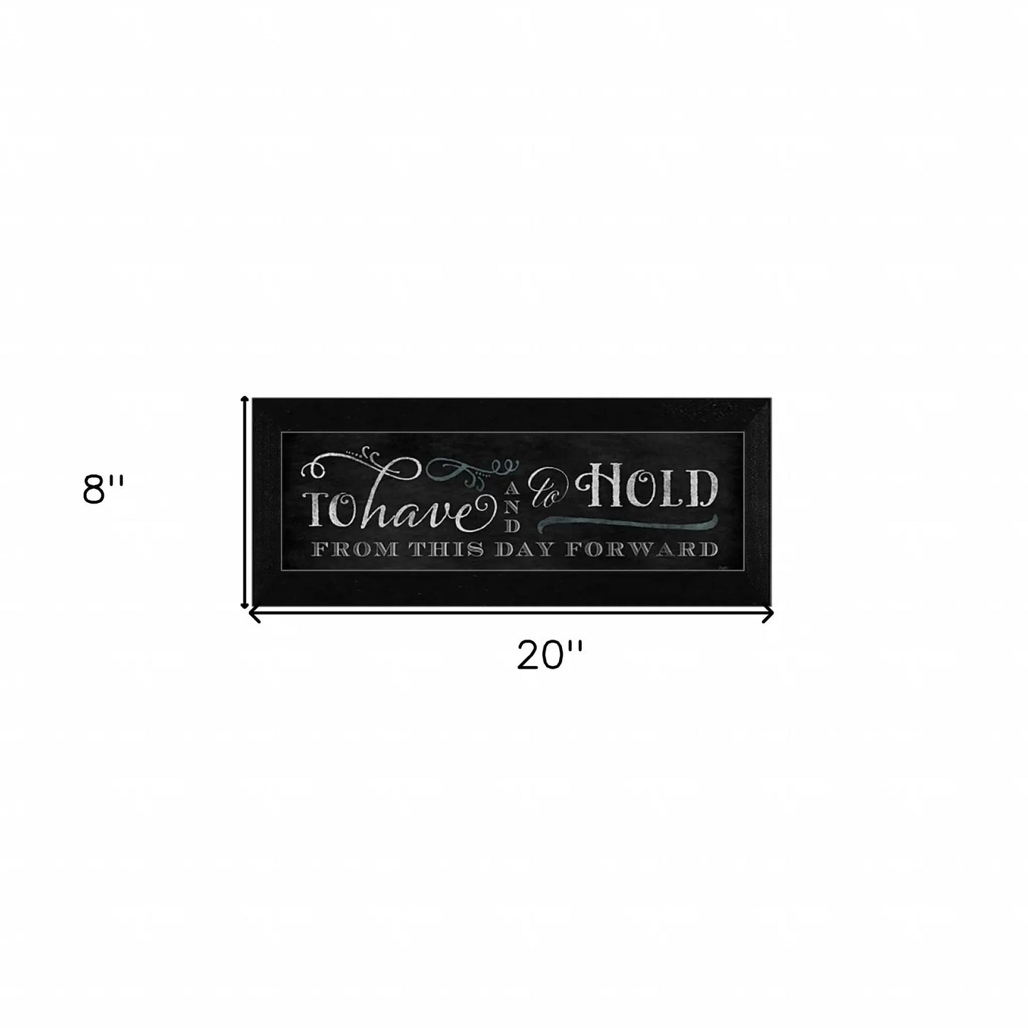To Have and To Hold 2 Black Framed Print Wall Art - Homeroots - Flyclothing LLC