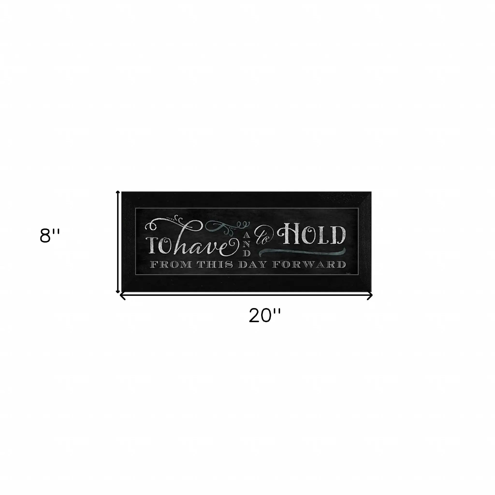 To Have and To Hold 2 Black Framed Print Wall Art - Homeroots - Flyclothing LLC