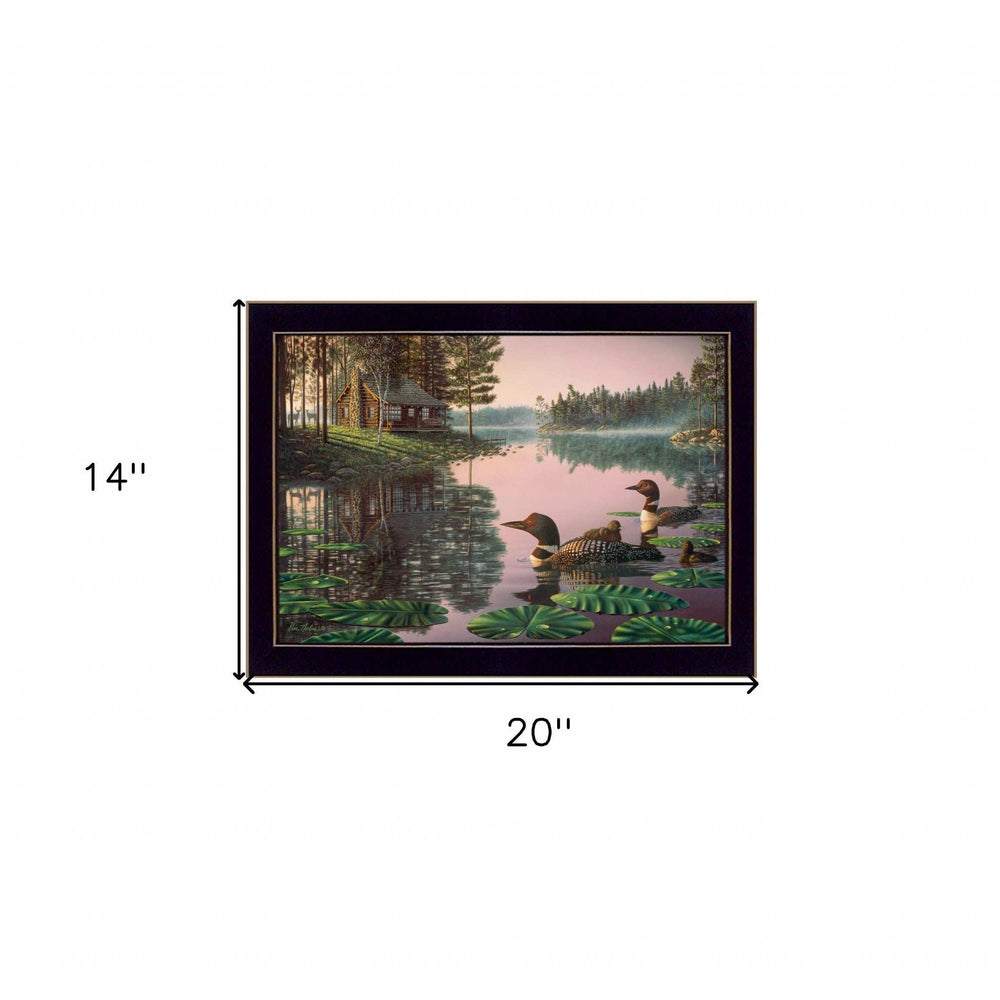 Northern Tranquility 1 Black Framed Print Wall Art - Homeroots - Flyclothing LLC