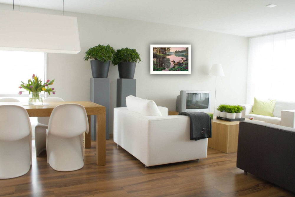 Northern Tranquility 2 White Framed Print Wall Art - Homeroots - Flyclothing LLC