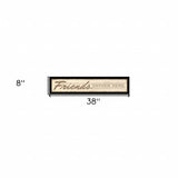 Friend a Gather Here 1 Black Framed Print Wall Art - Homeroots - Flyclothing LLC