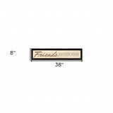 Friend a Gather Here 2 Black Framed Print Wall Art - Homeroots - Flyclothing LLC