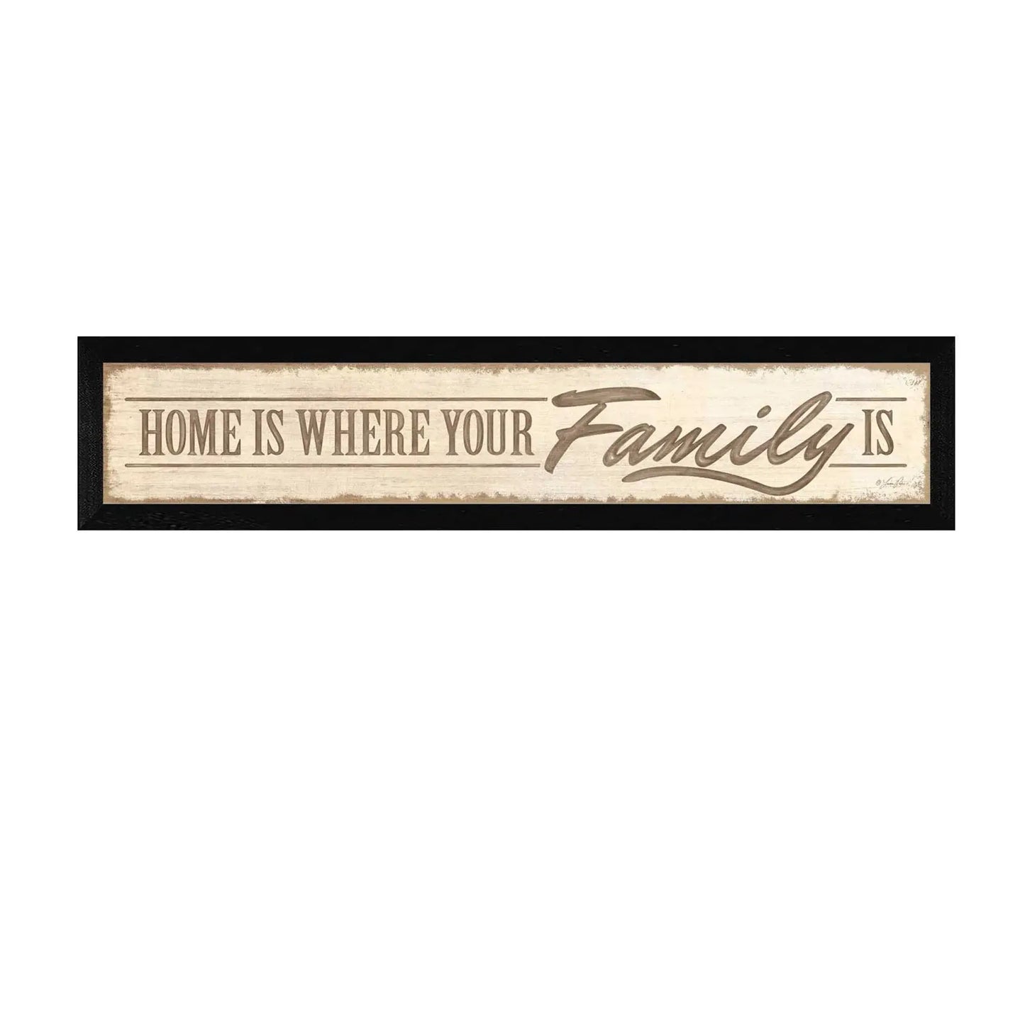 Home Is? 1 Black Framed Print Wall Art - Homeroots - Flyclothing LLC