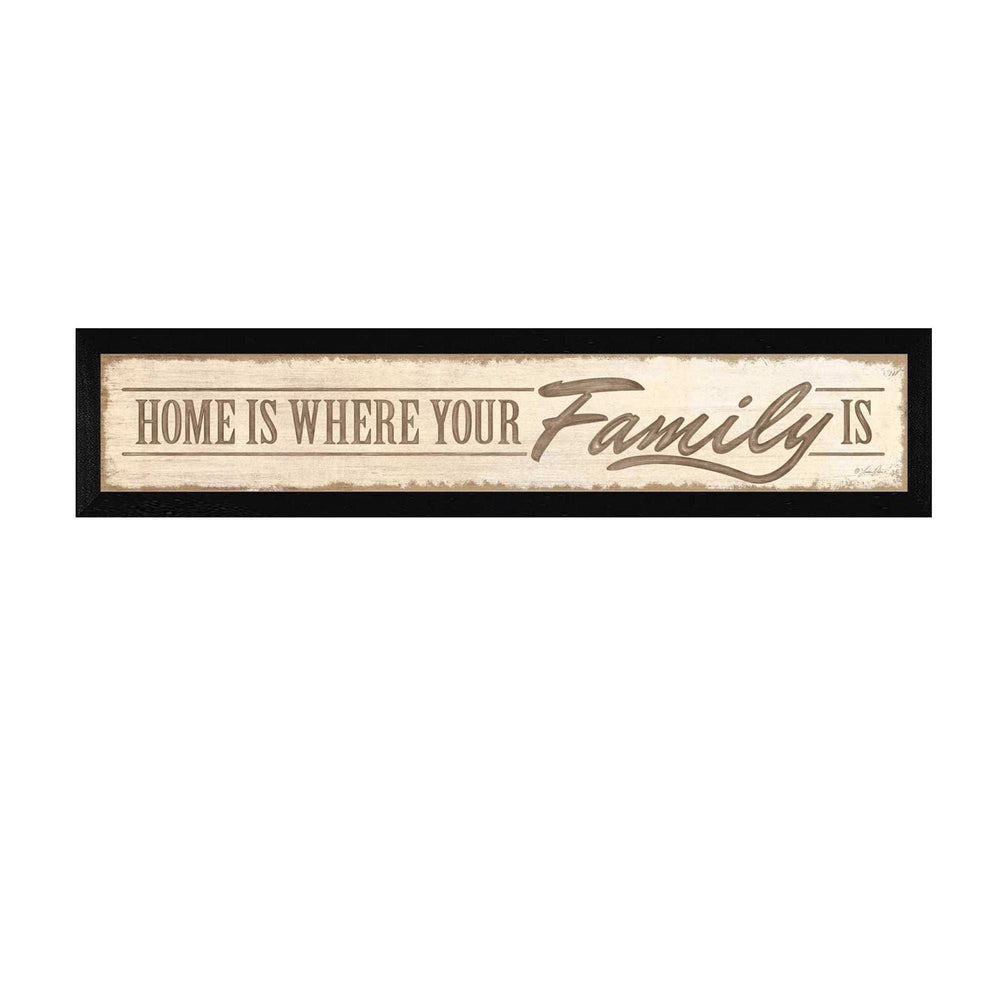 Home Is? 1 Black Framed Print Wall Art - Homeroots - Flyclothing LLC