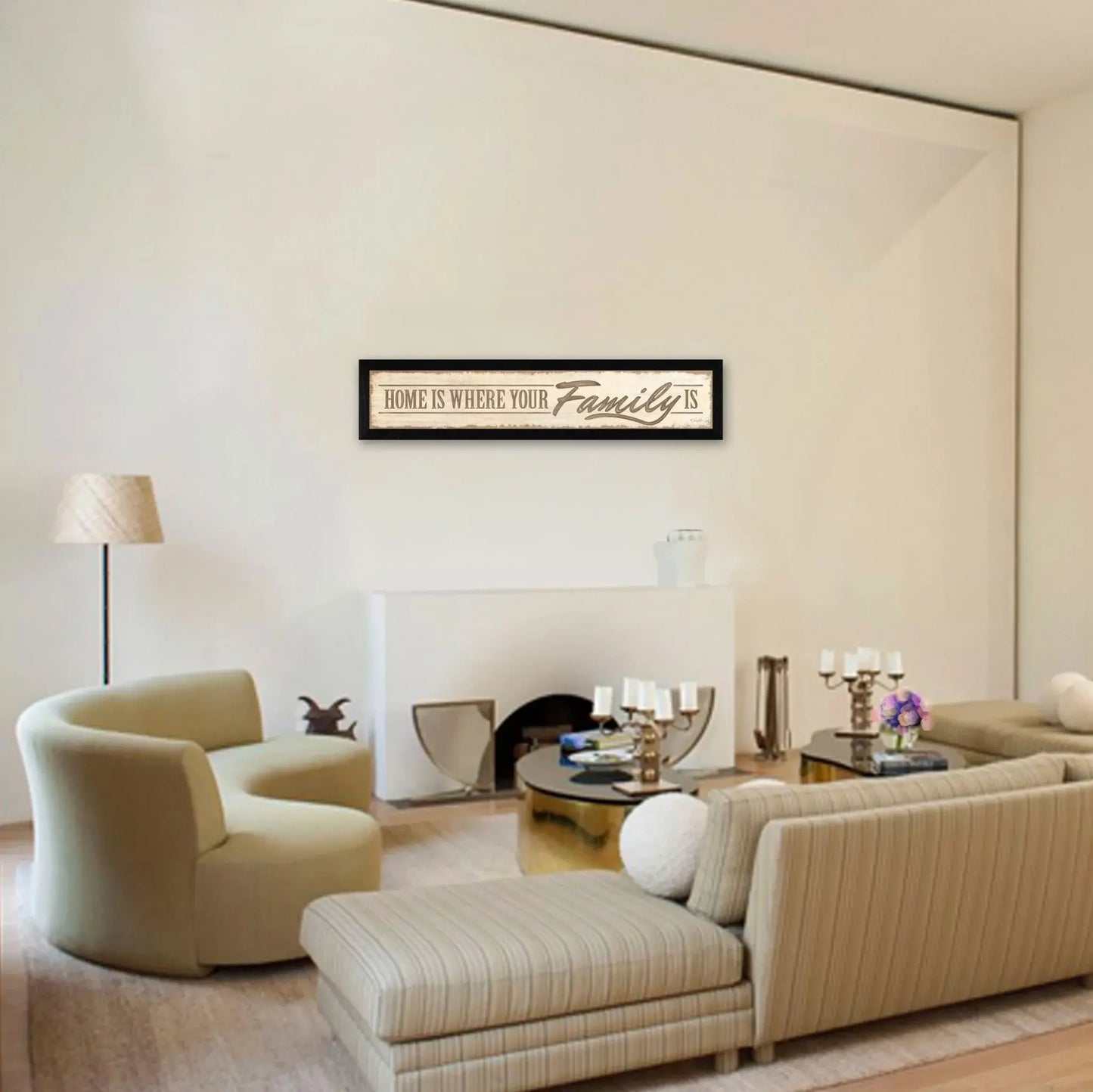 Home Is? 1 Black Framed Print Wall Art - Homeroots - Flyclothing LLC