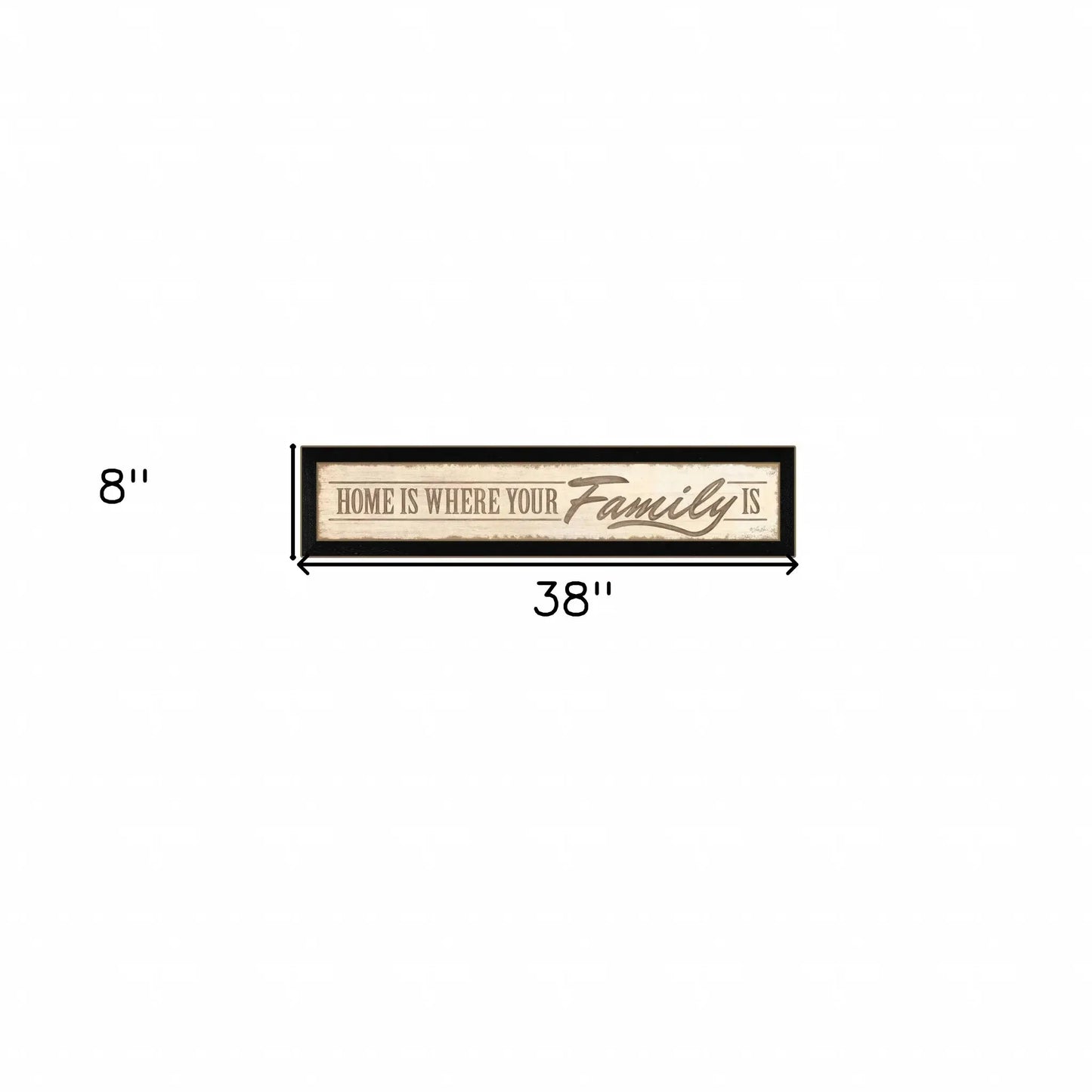 Home Is? 2 Black Framed Print Wall Art - Homeroots - Flyclothing LLC