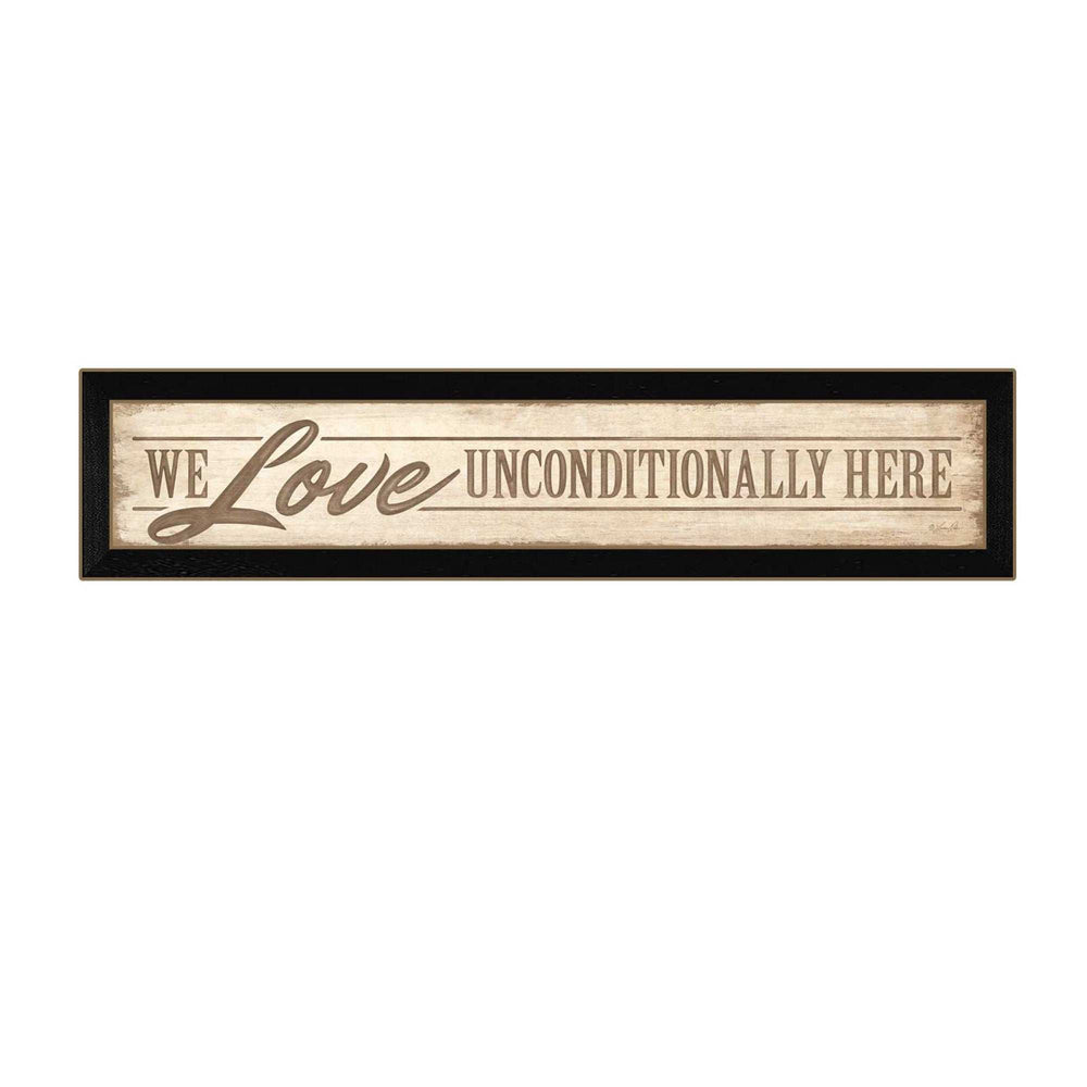 Love Unconditionally 2 Black Framed Print Wall Art - Homeroots - Flyclothing LLC