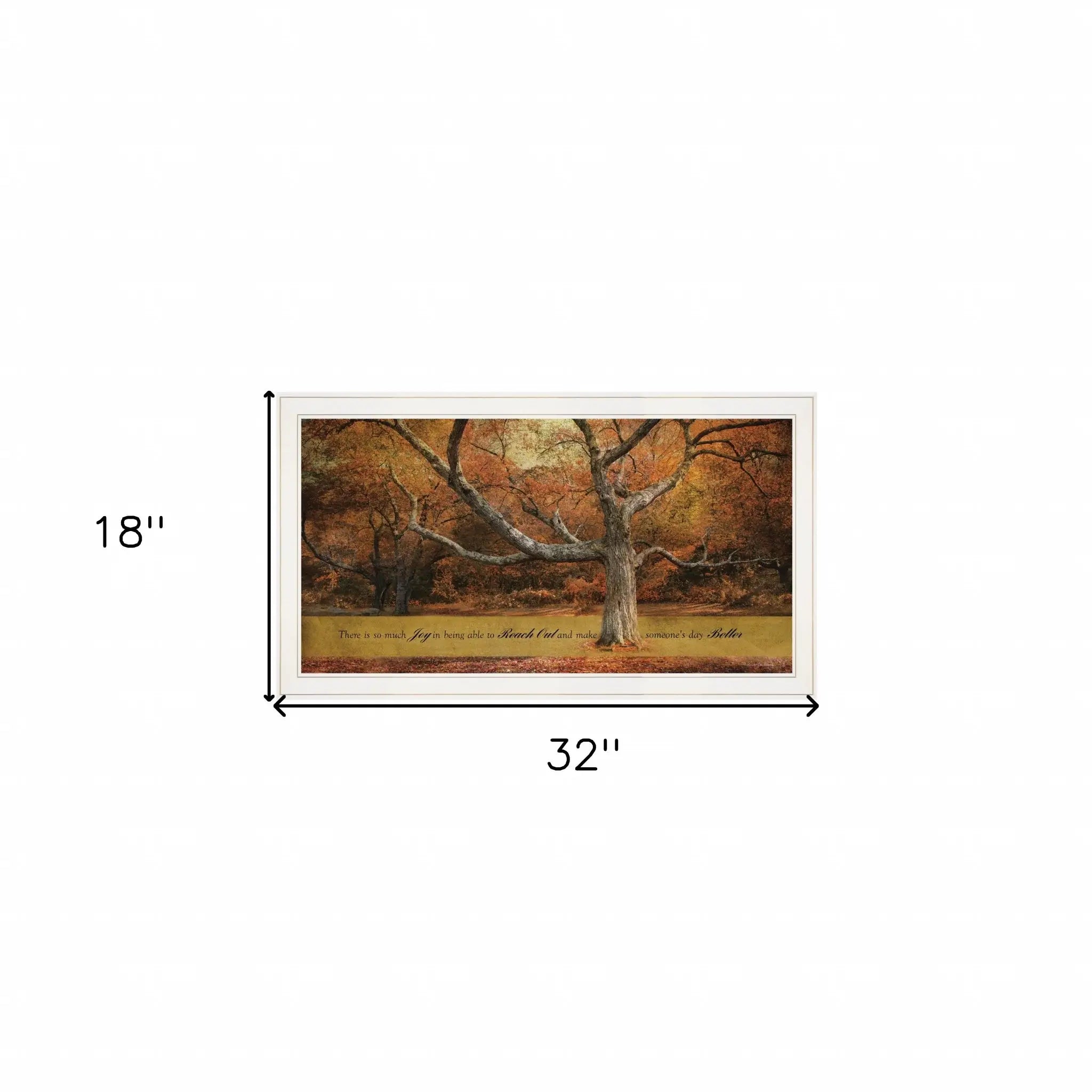 Reach Out 1 White Framed Print Wall Art - Homeroots - Flyclothing LLC