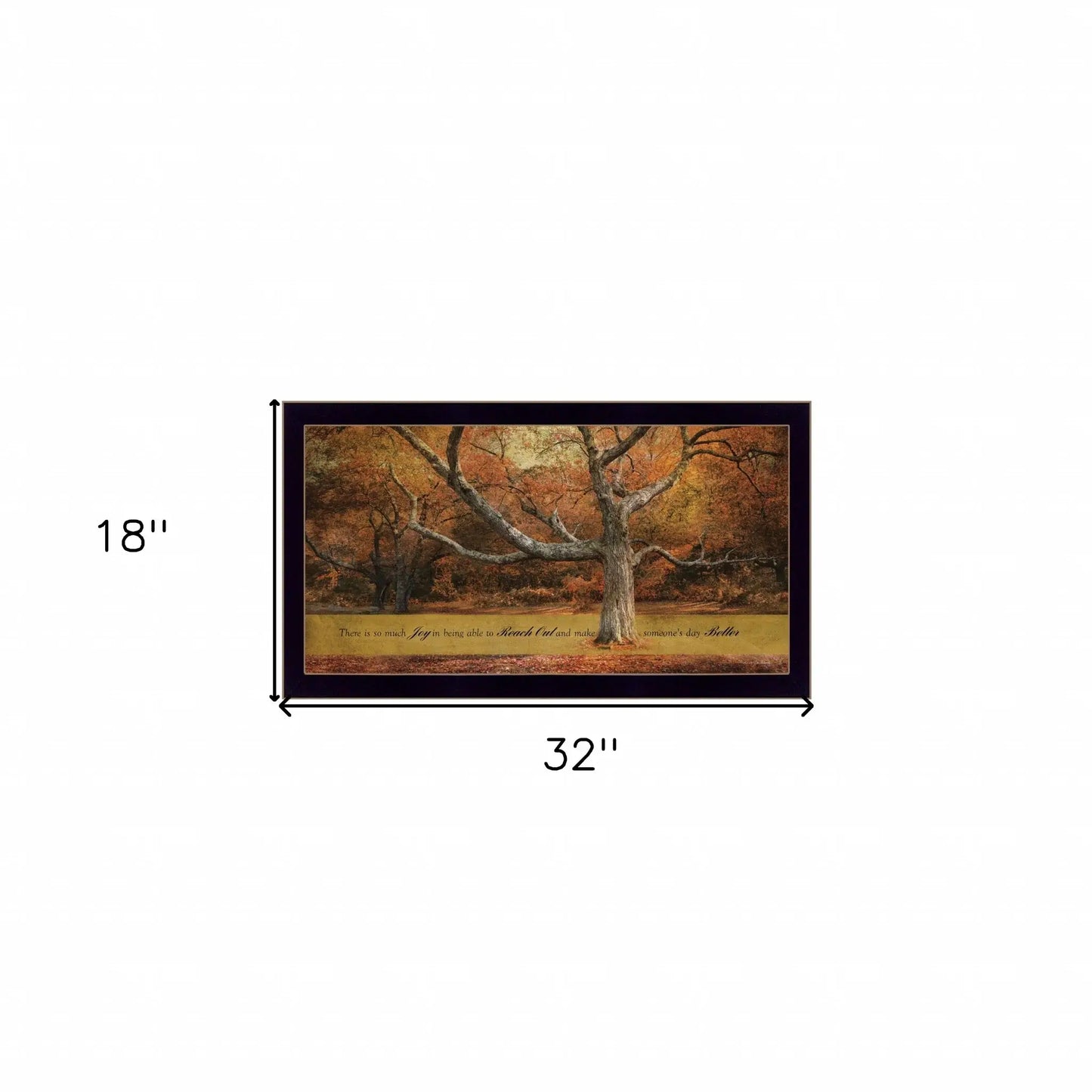 Reach Out 2 Black Framed Print Wall Art - Homeroots - Flyclothing LLC