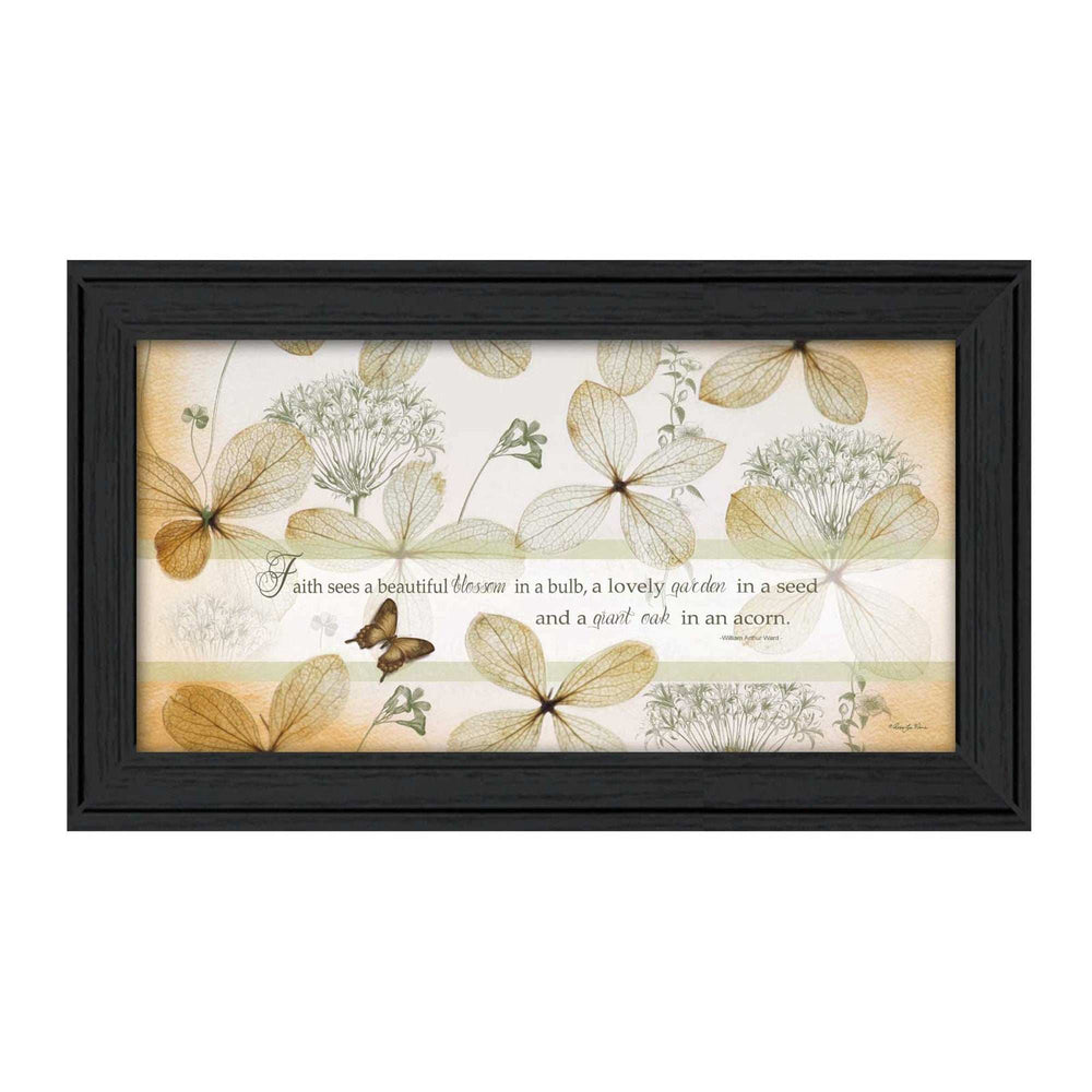 Faith Sees Black Framed Print Wall Art - Homeroots - Flyclothing LLC