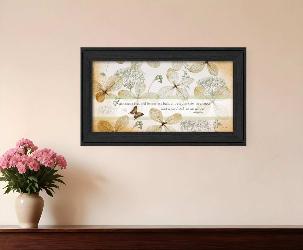 Faith Sees Black Framed Print Wall Art - Homeroots - Flyclothing LLC