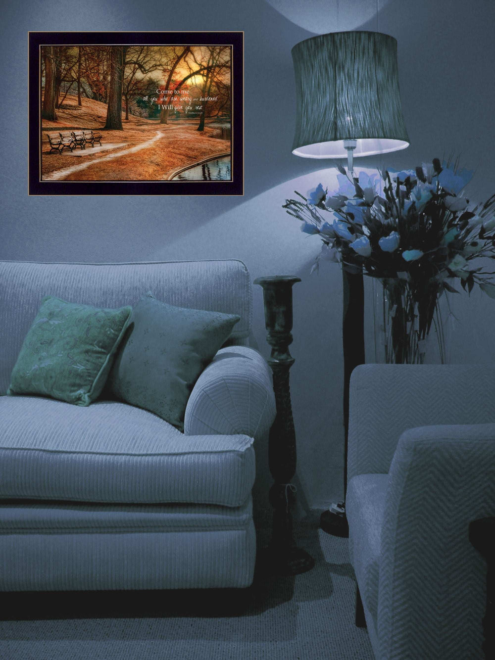 I Will Give You Rest 2 Black Framed Print Wall Art - Homeroots - Flyclothing LLC