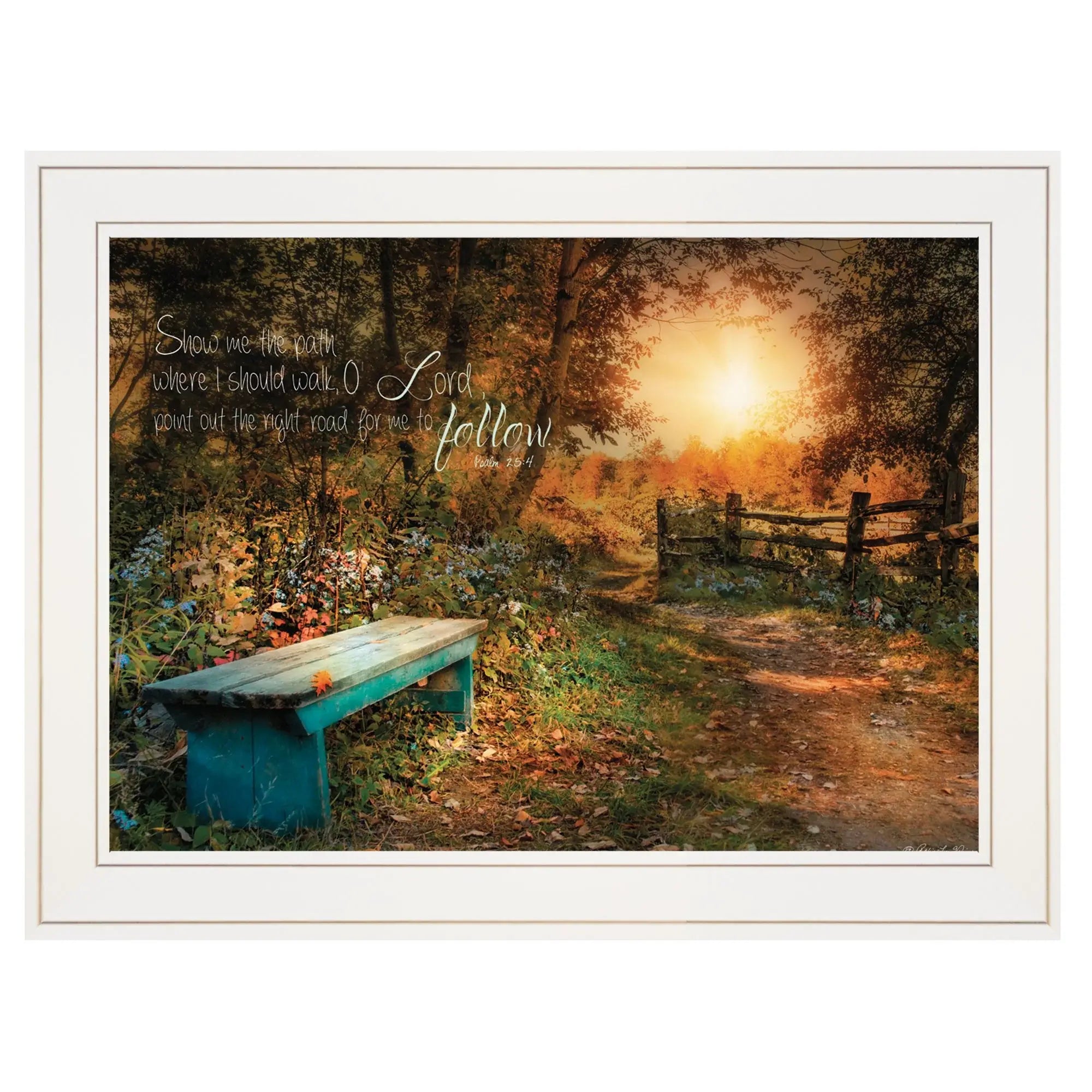 Show Me the Path 1 White Framed Print Wall Art - Homeroots - Flyclothing LLC