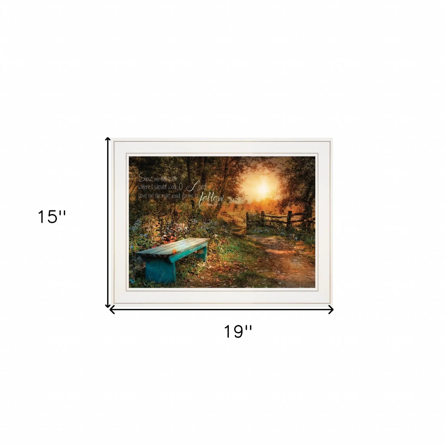 Show Me the Path 1 White Framed Print Wall Art - Homeroots - Flyclothing LLC