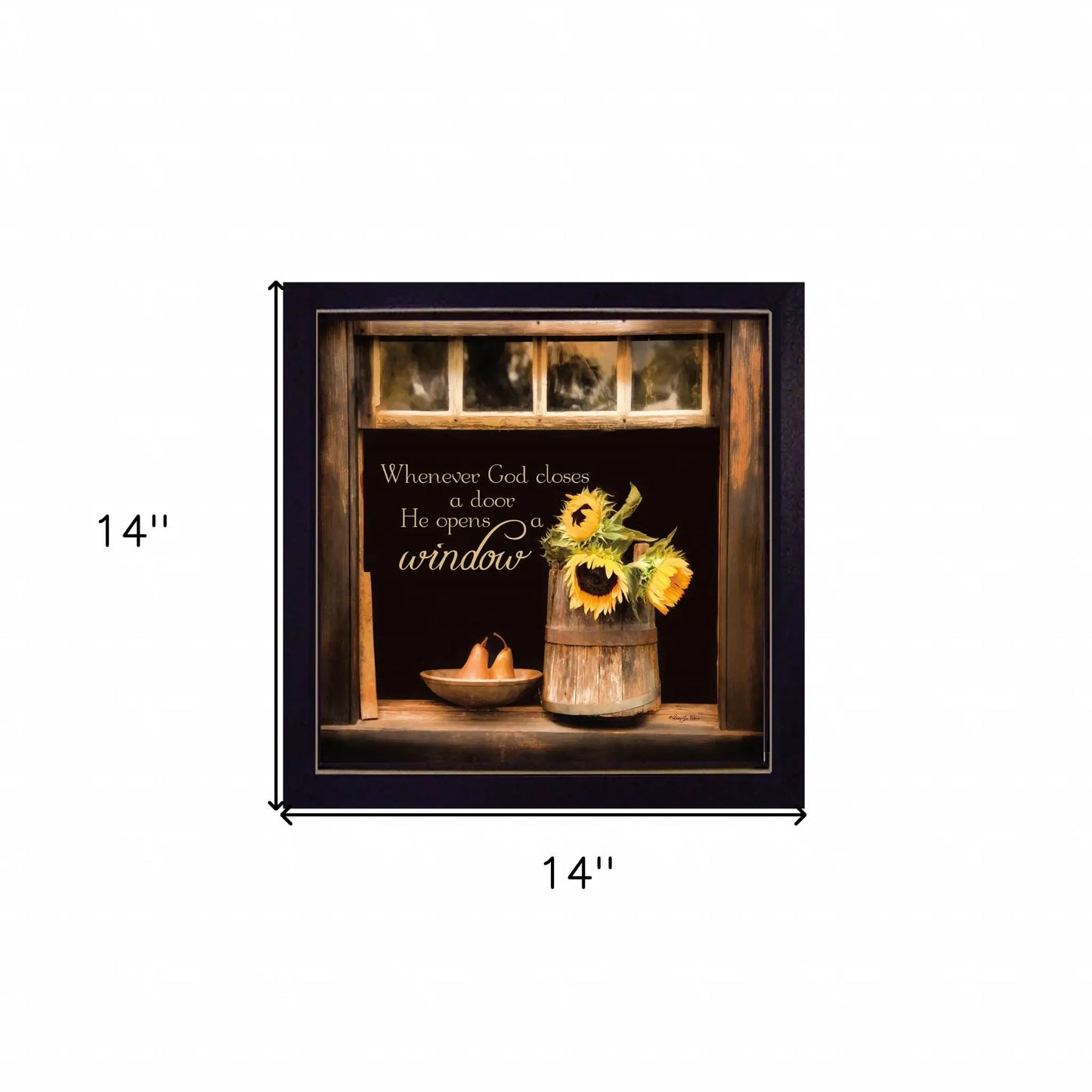 God Opens Windows Black Framed Print Wall Art - Homeroots - Flyclothing LLC