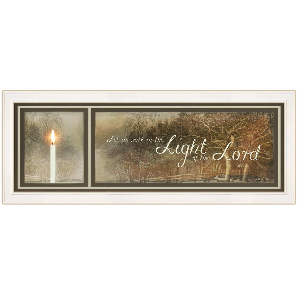 Walk in the Light 2 White Framed Print Wall Art - Homeroots - Flyclothing LLC