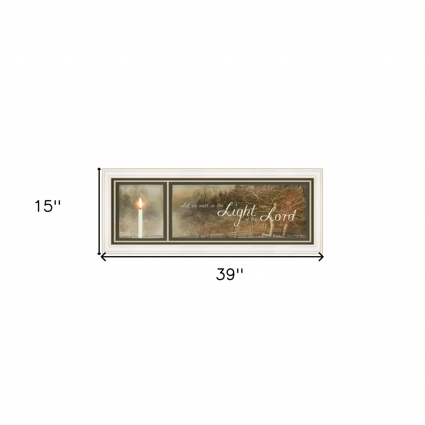 Walk in the Light 2 White Framed Print Wall Art - Homeroots - Flyclothing LLC