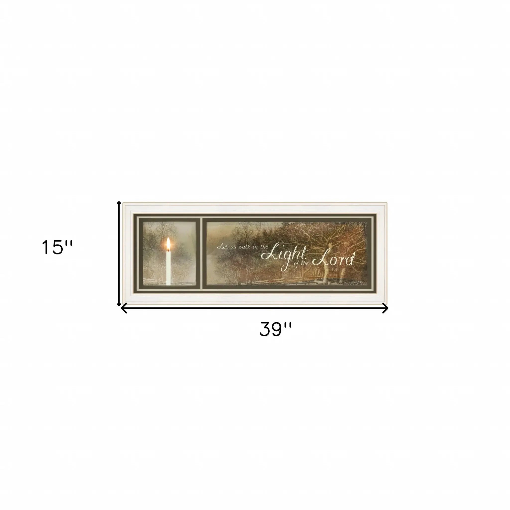 Walk in the Light 2 White Framed Print Wall Art - Homeroots - Flyclothing LLC