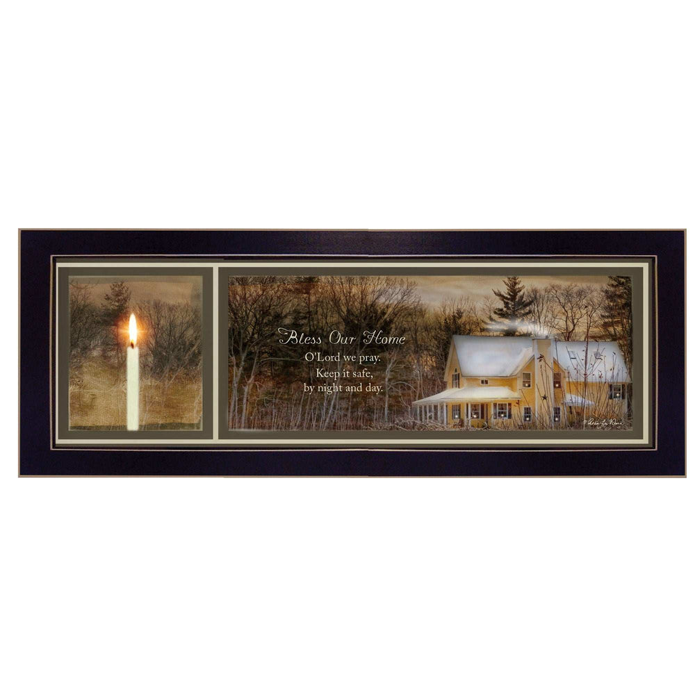 God Bless Our Home 2 Black Framed Print Wall Art - Homeroots - Flyclothing LLC