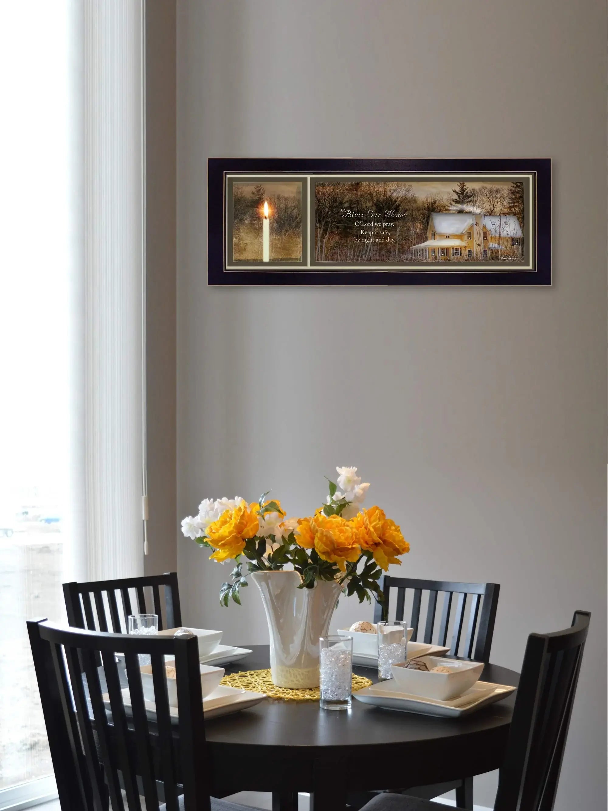 God Bless Our Home 2 Black Framed Print Wall Art - Homeroots - Flyclothing LLC