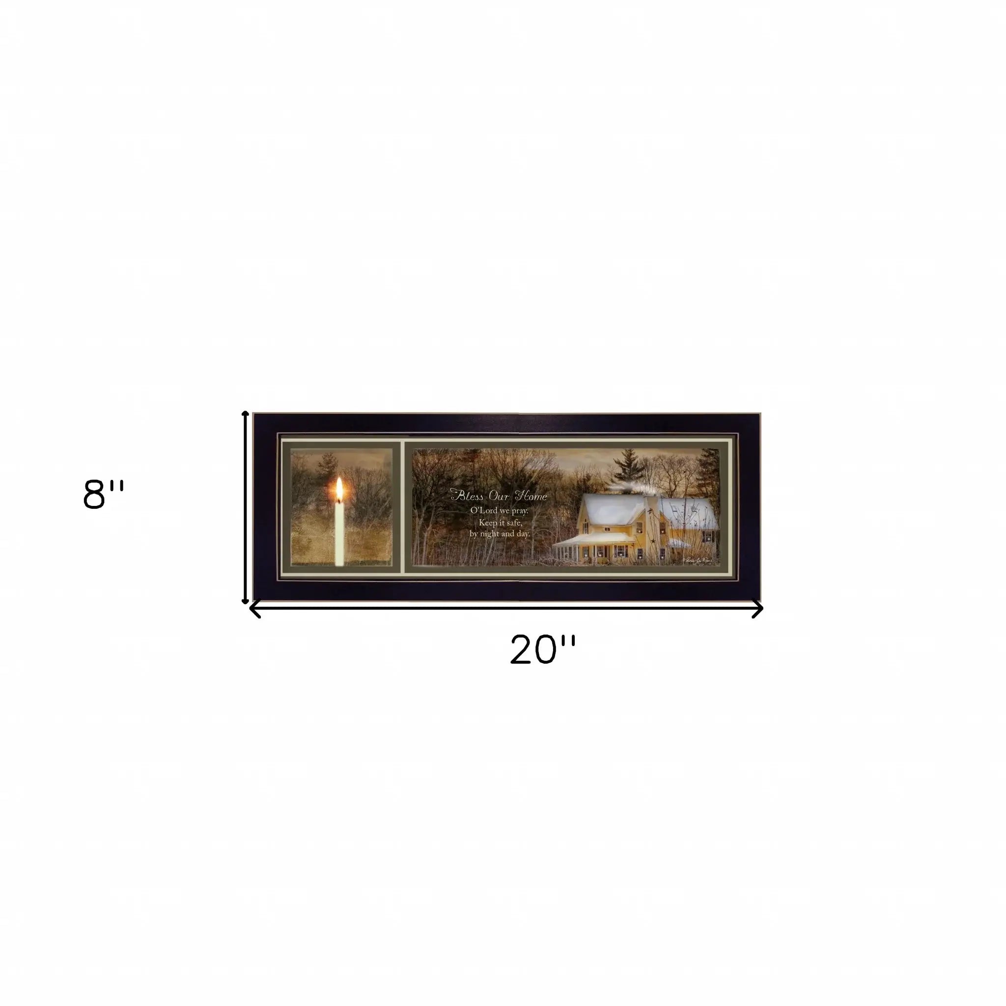 God Bless Our Home 2 Black Framed Print Wall Art - Homeroots - Flyclothing LLC